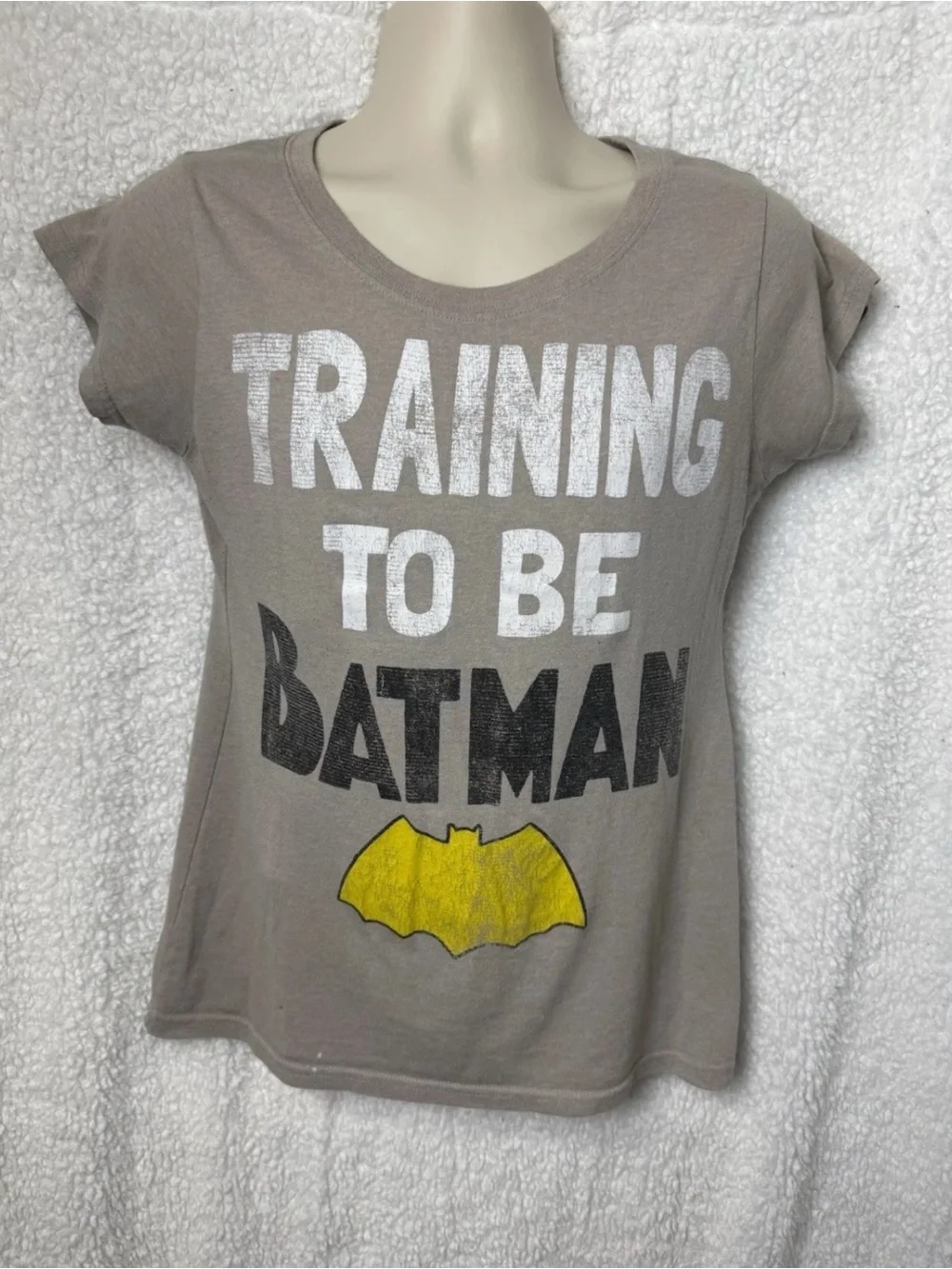 Batman Training To Be Graphic Shirt Youth XL (15/17) Gray